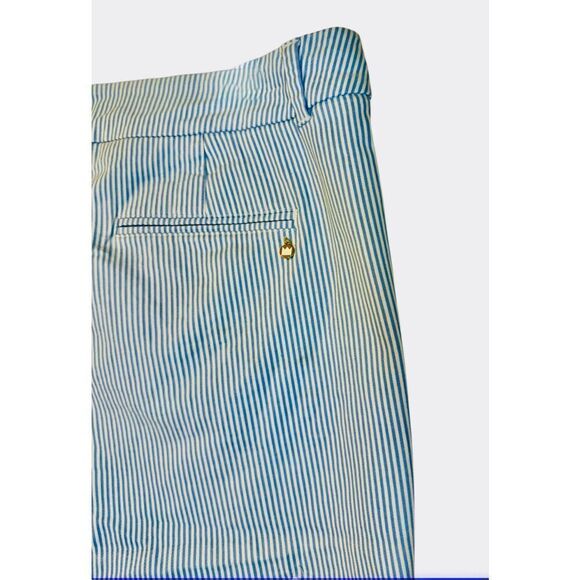 Shelby Scalloped Hem Shorts by Crown & Ivy Blue/White Stripe Sz. 14 vacation - Picture 6 of 8